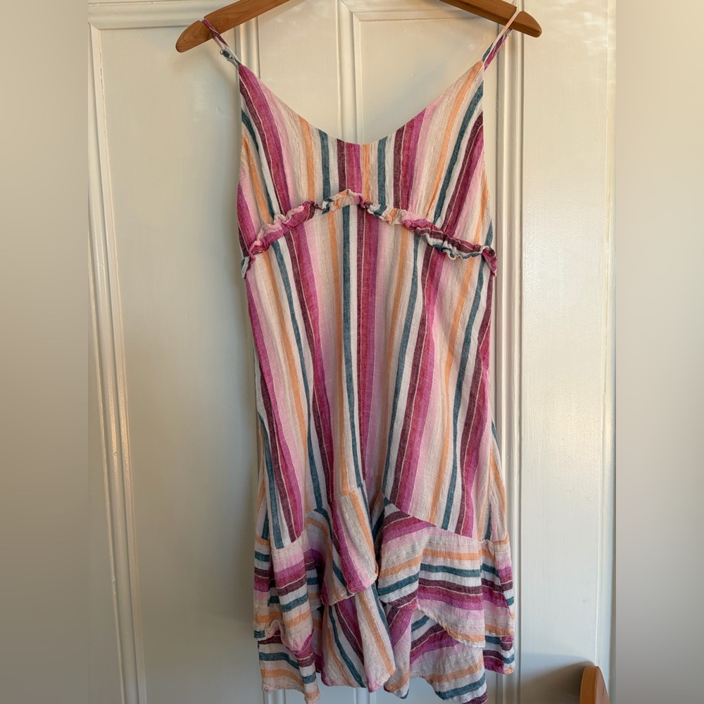 Rails Multicolor Striped Ruffle Mini Dress - Picture 2 of 4